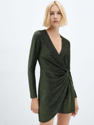 Koktel haljina Mango zelena