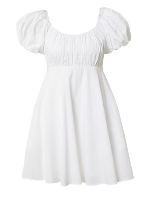 Коктейлна рокля Abercrombie & Fitch бяло