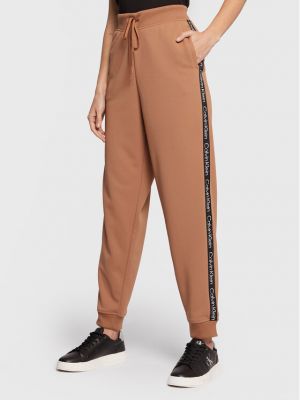 Pantaloni tuta Calvin Klein Performance marrone