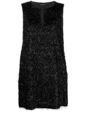 Φόρεμα με κρόσσια Fabiana Filippi μαύρο