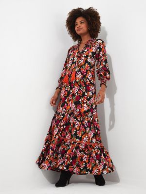 Длинное платье в цветочек с принтом с абстрактным узором Joe Browns