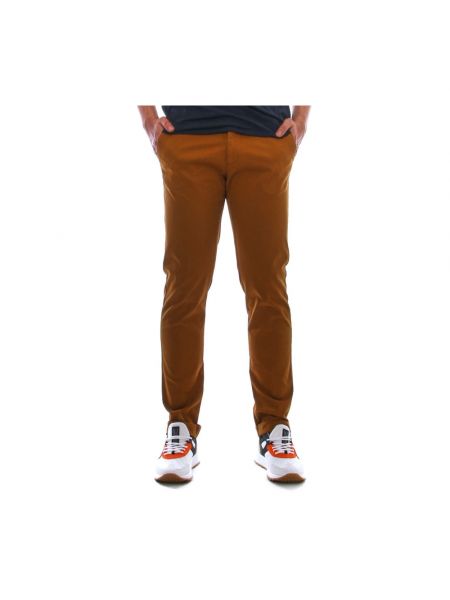 Pantalones ajustados slim fit Berwich marrón