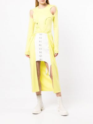 Sukienka Dion Lee żółta