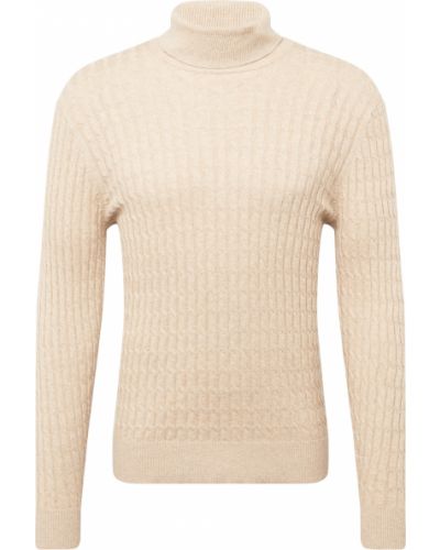 Pull col roulé Abercrombie & Fitch beige