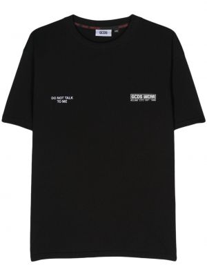 Памучна тениска Gcds черно