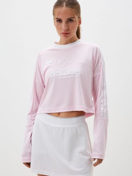 Розовое поло Adidas