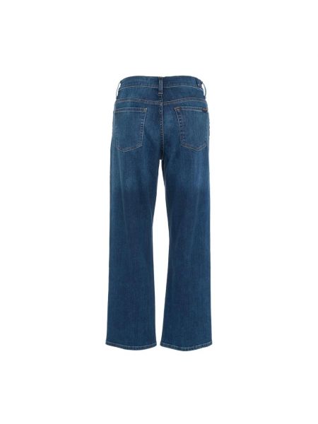Proste jeansy z kieszeniami 7 For All Mankind niebieskie