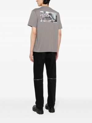T-shirt en coton à imprimé Undercover gris