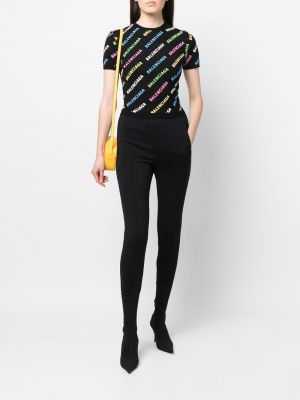 Pullover mit print Balenciaga schwarz