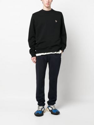Sweatshirt aus baumwoll mit zebra-muster Ps Paul Smith schwarz