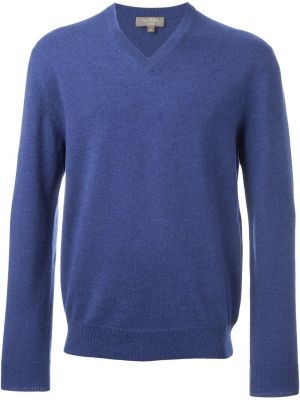 Jersey con escote v de tela jersey N.peal azul