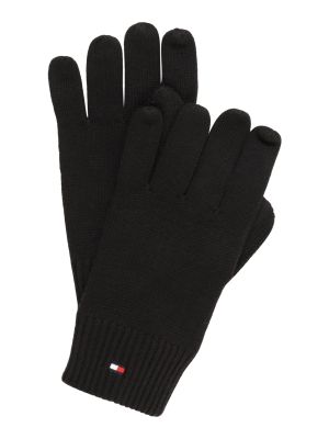 Pletene rokavice Tommy Hilfiger črna