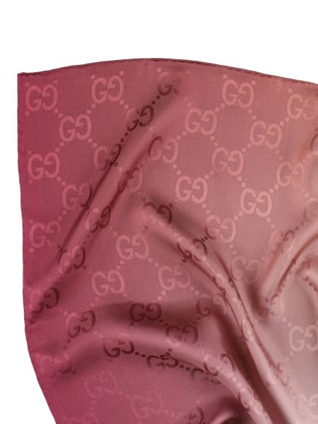 Bufanda de seda Gucci rosa