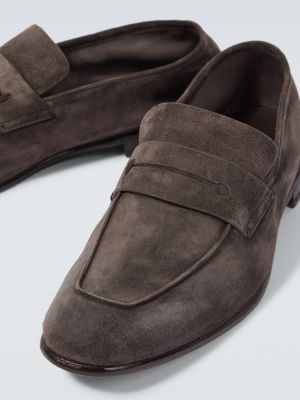 Seemisnahksed loafer-kingad Zegna pruun