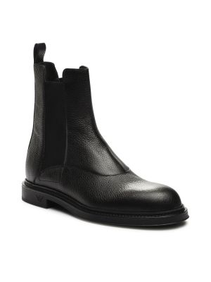 Kotníkové boty Emporio Armani černé