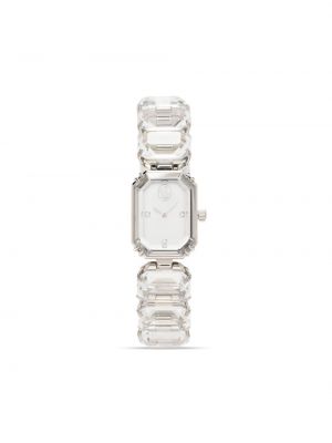 Armbanduhr mit kristallen Swarovski weiß