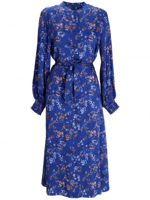 Φλοράλ φόρεμα με σχέδιο Boss μπλε