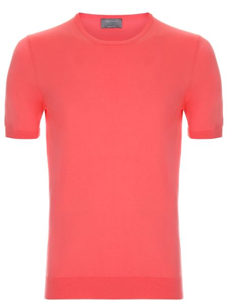 Хлопковая футболка Gran Sasso розовая