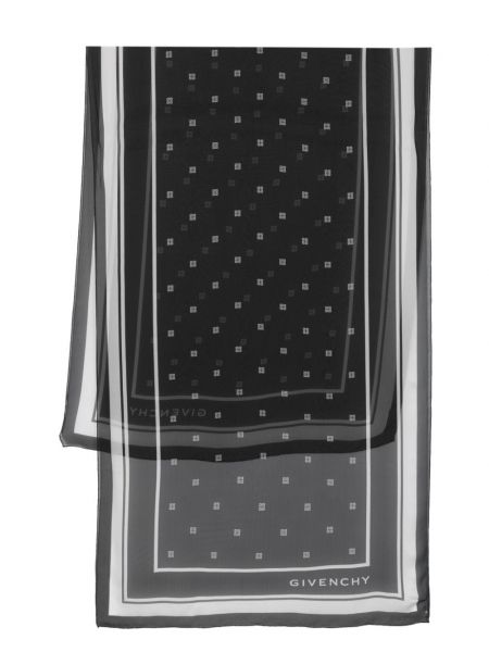 Копринен шал от шифон Givenchy