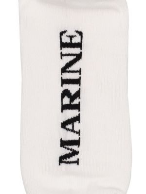 Bavlněné ponožky s výšivkou Marine Serre černé