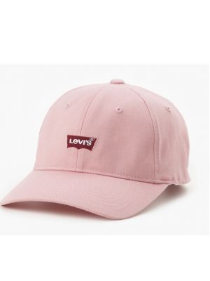 Gorra de algodón Levi's rosa