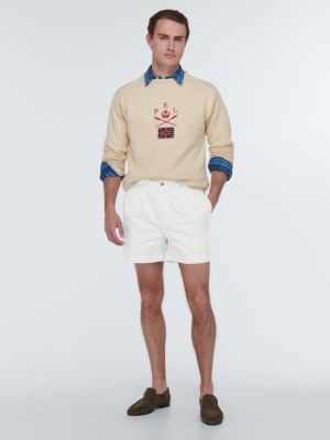 Pamut rövidnadrág Polo Ralph Lauren fehér