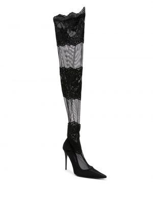 Nėriniuotos kojinės virš kelių Dolce & Gabbana