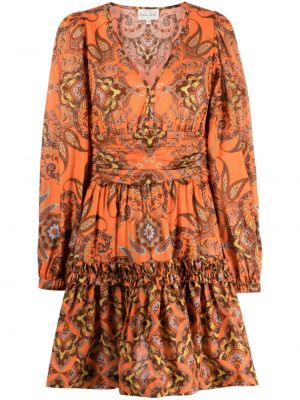 Памучна рокля Cara Cara оранжево