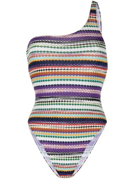 Costum de baie cu imagine Missoni violet
