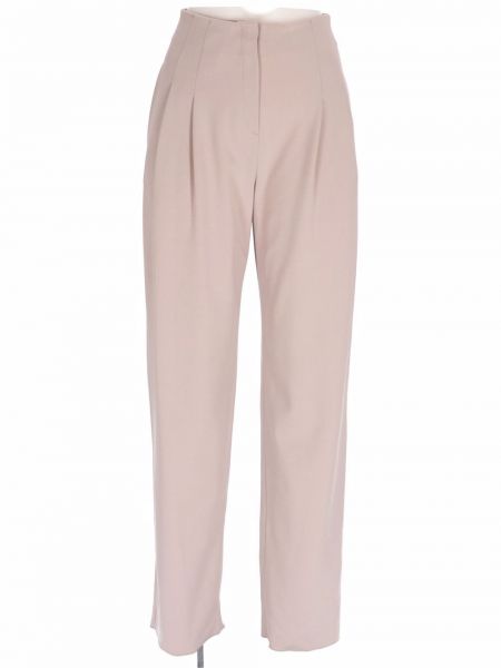 Pantalones rectos de cintura alta Emporio Armani rosa