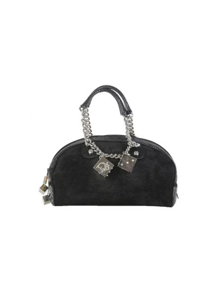 Czarna torba zamszowa Dior Vintage