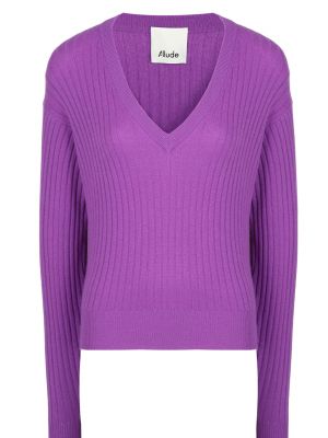 Пуловер Allude фиолетовый