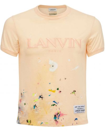 Voľné tričko Gallery Dept X Lanvin ružová