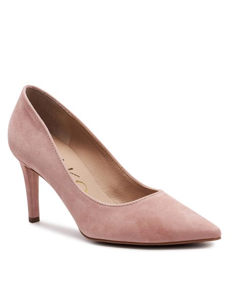 Полуотворени обувки с ток Ryłko розово