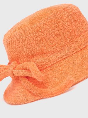 Bavlněný čepice Levi's oranžový