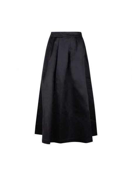 Długa spódnica z wysoką talią plisowana Selected Femme czarna