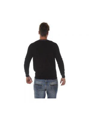 Dzianinowy sweter Armani Jeans czarny
