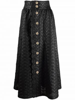 Δερμάτινη φούστα Philipp Plein μαύρο