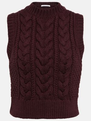 Sweter wełniany Cecilie Bahnsen czerwony