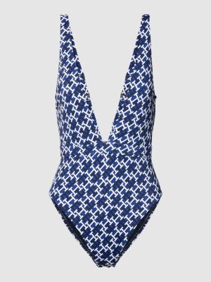 Stroj kąpielowy jednoczęściowy Tommy Hilfiger Underwear niebieski