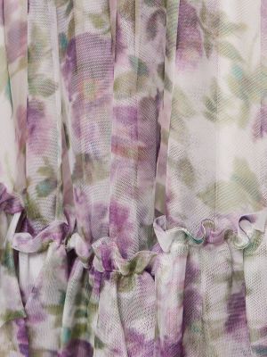 Mini vestido con estampado de tul Philosophy Di Lorenzo Serafini violeta
