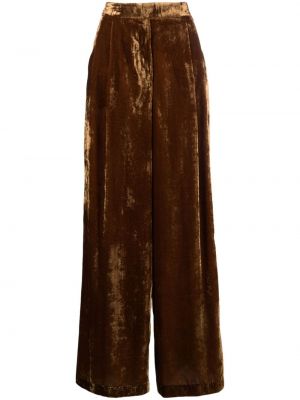 Pantaloni in velluto Semicouture marrone