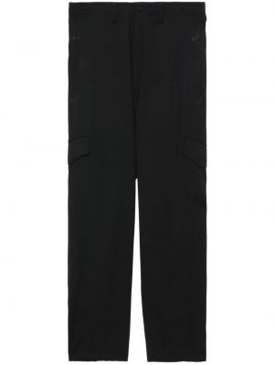 Pantalon cargo en laine avec poches Y's noir