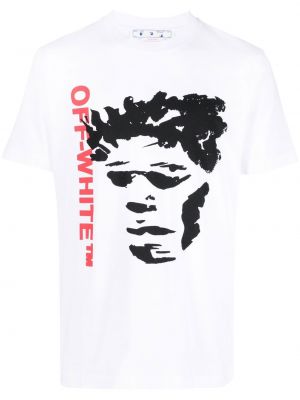 Trykt t-skjorte Off-white hvit