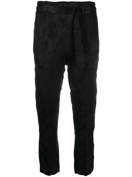 Pantalones de tejido jacquard Ann Demeulemeester negro