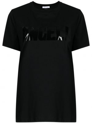 Bavlnené tričko s potlačou Bella Freud čierna
