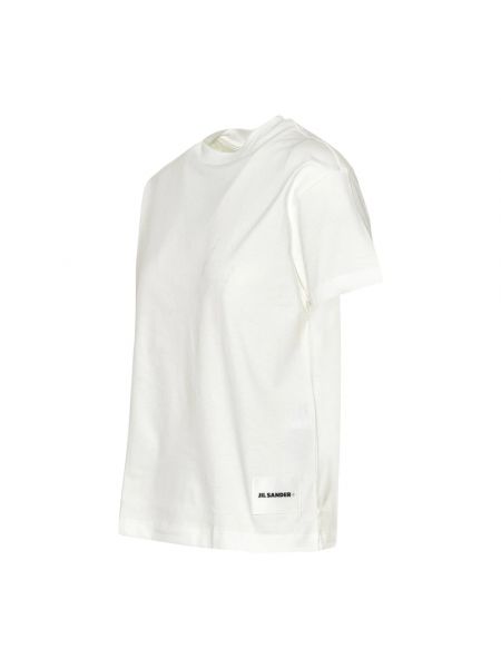 Camiseta de algodón Jil Sander blanco