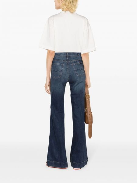 Jeans a zampa baggy 7 For All Mankind blu