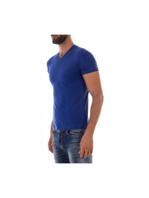 Koszulka Armani Collezioni niebieska