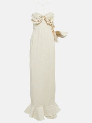 Biała sukienka długa Jacquemus